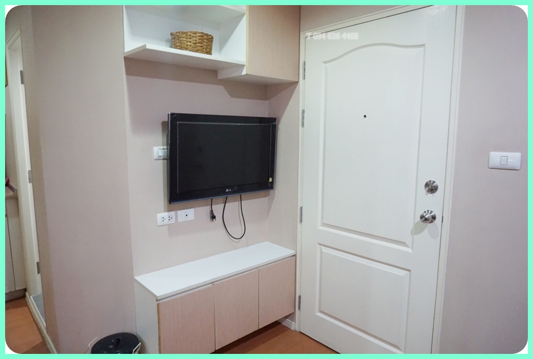 ให้เช่า คอนโด ลุมพินี คอนโดทาวน์ นิด้า - เสรีไทย ขนาด 22 ตรม. ติดถนนใหญ่ เฟอร์ครบ เครื่องใช้ไฟฟ้าครบ มีเครื่องซักผ้า พร้อมเข้าอยู่