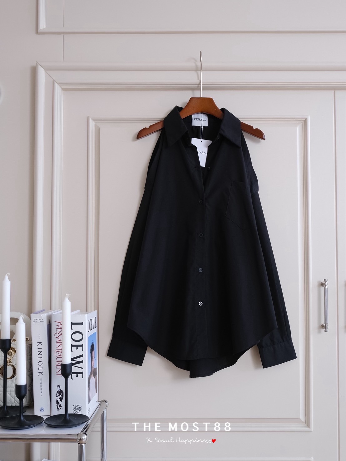 มินิเดรสเชิ้ตเปิดไหล่สุดเกร๋