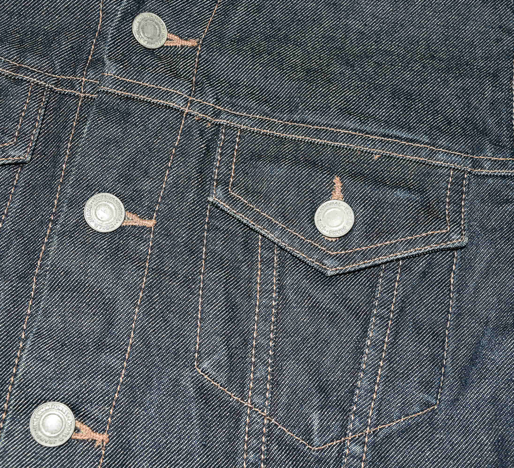 UNIQLO®แท้ อก 38 เสื้อแจ็คเก็ตยีนส์หญิง ยูนิโคล่ สียีนส์เข้ม เสื้อแขนยาว เนื้อผ้าดี