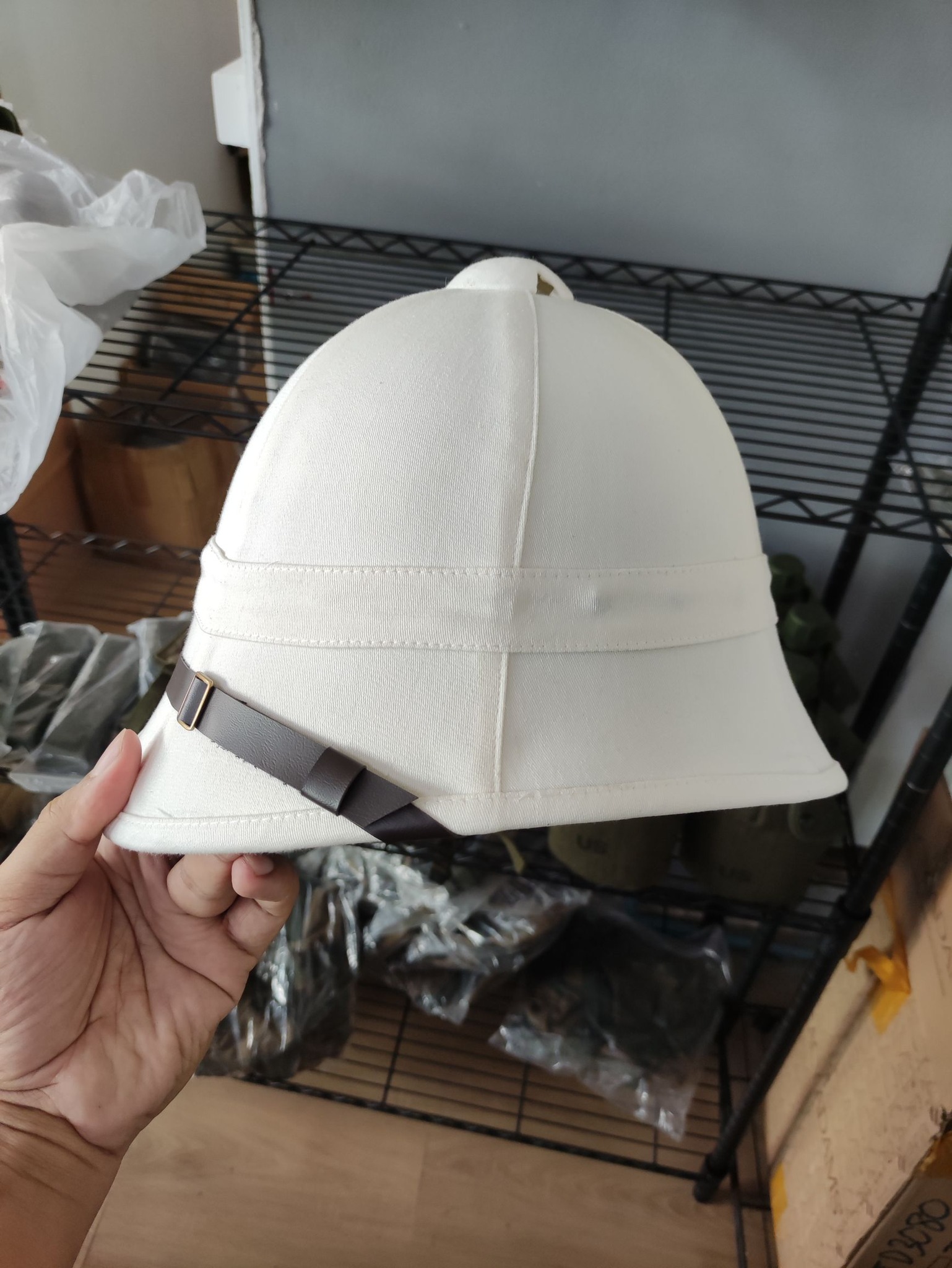 หมวกกะโล่ขาว ทหารอังกฤษ British Pith Helmet Sun Helmet