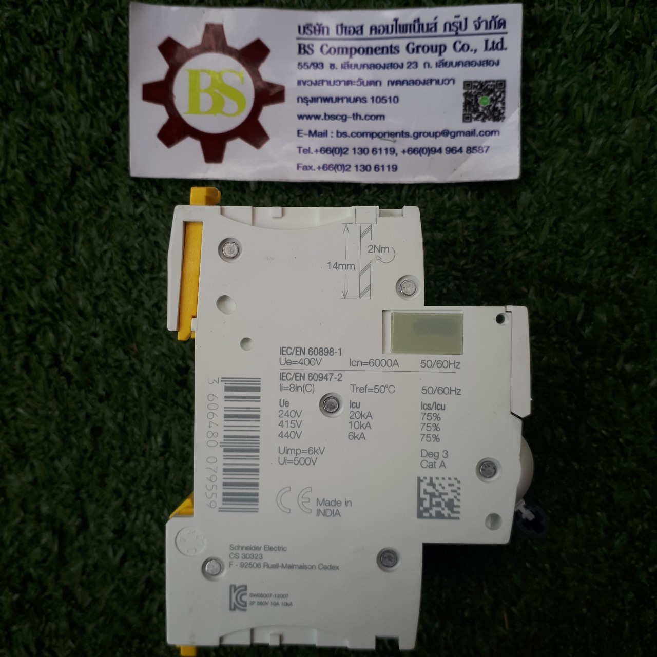 Schneider : MCB. iC60N (A9F74210) 2P 10A