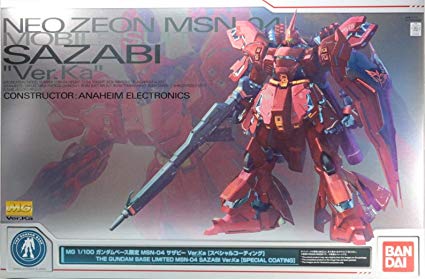 Premium P-BANDAI Gundam Base Limited Sazabi Ver. Ka Special Coating MG 1/100