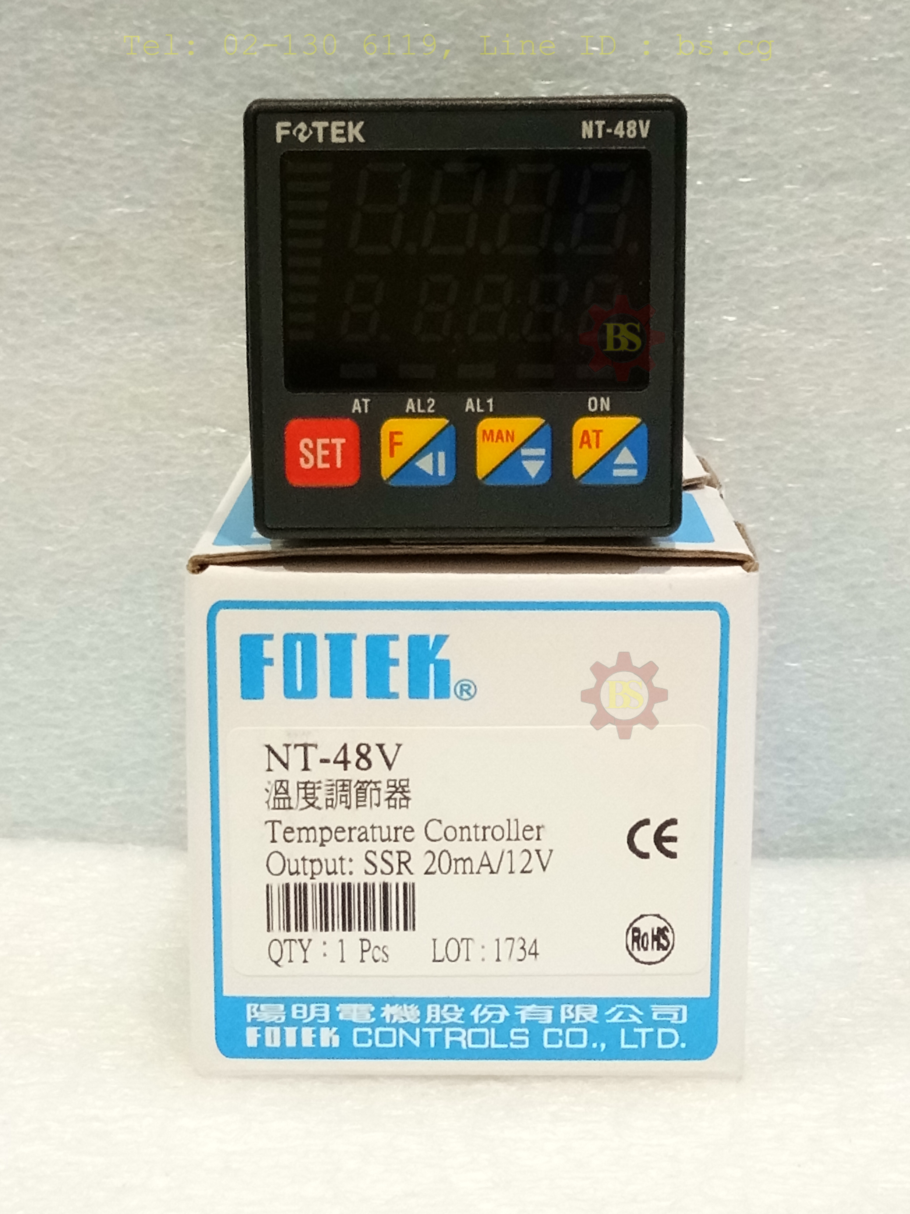 FOTEK : Temperature Controller Output:SSR 20mA/12V NT-48V