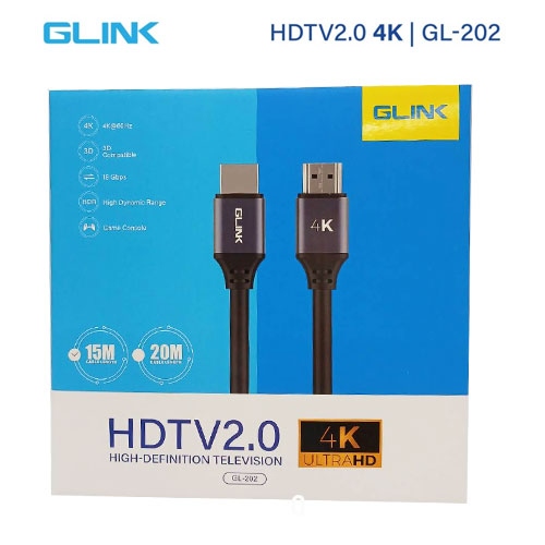GL-202 GLINK HDTV V2.0 4K@60Hz./18Gbps CABLE SKU-03106