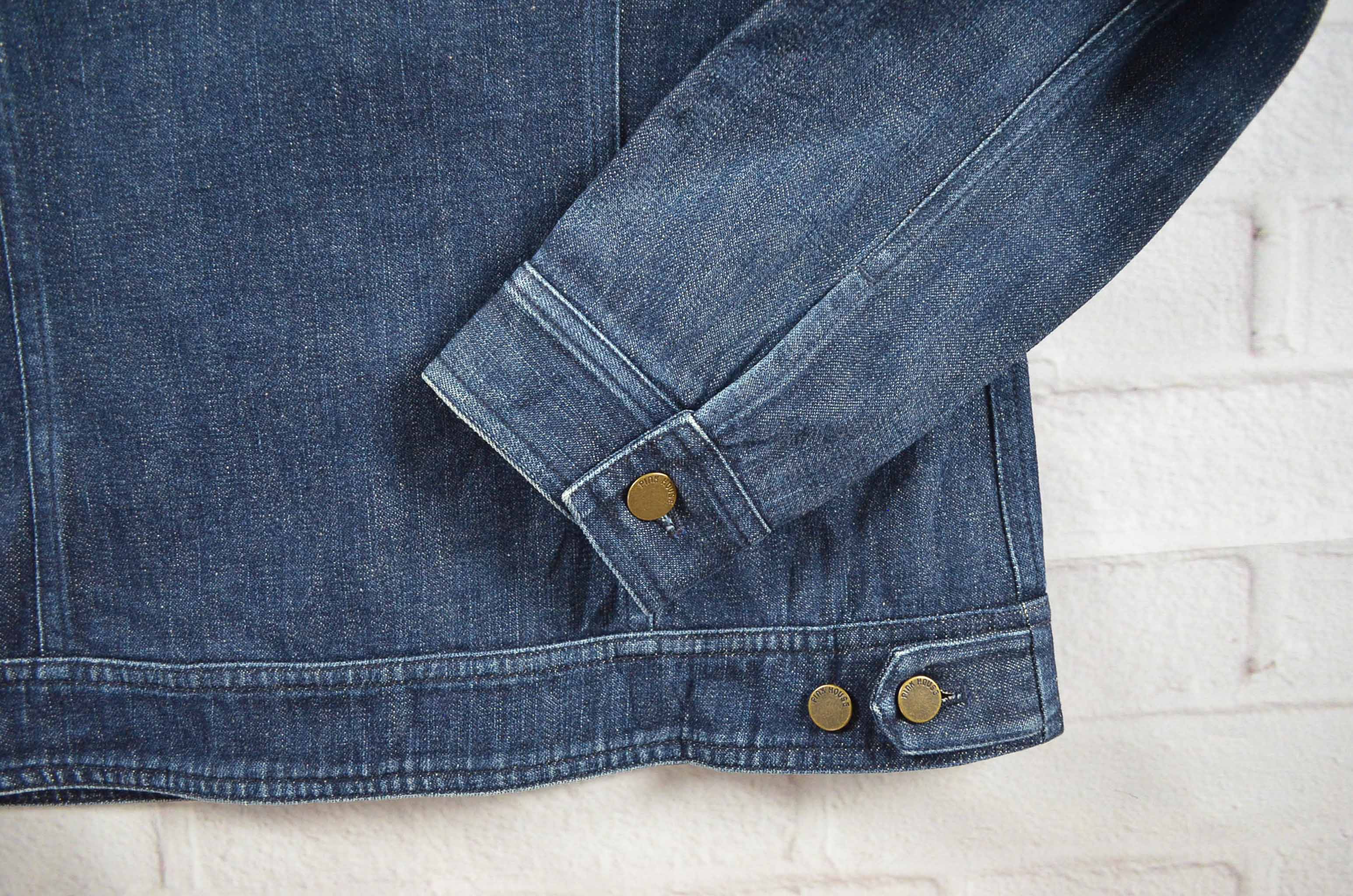 PlnkHouse อกจริง36' (S) เสื้อแจ็คเก็ตยีนส์ เสื้อยีนส์แขนยาวหญิงชาย สียีนส์เข้ม ทรงสวยเนื้อผ้าใส่สบาย ใส่คลุมกันแดด