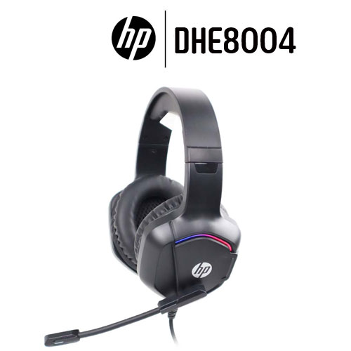 HP DHE8004 HP BLACK HEADPHONE+MIC LED (3.5MM.+USB) HP-HM-HP-8004U