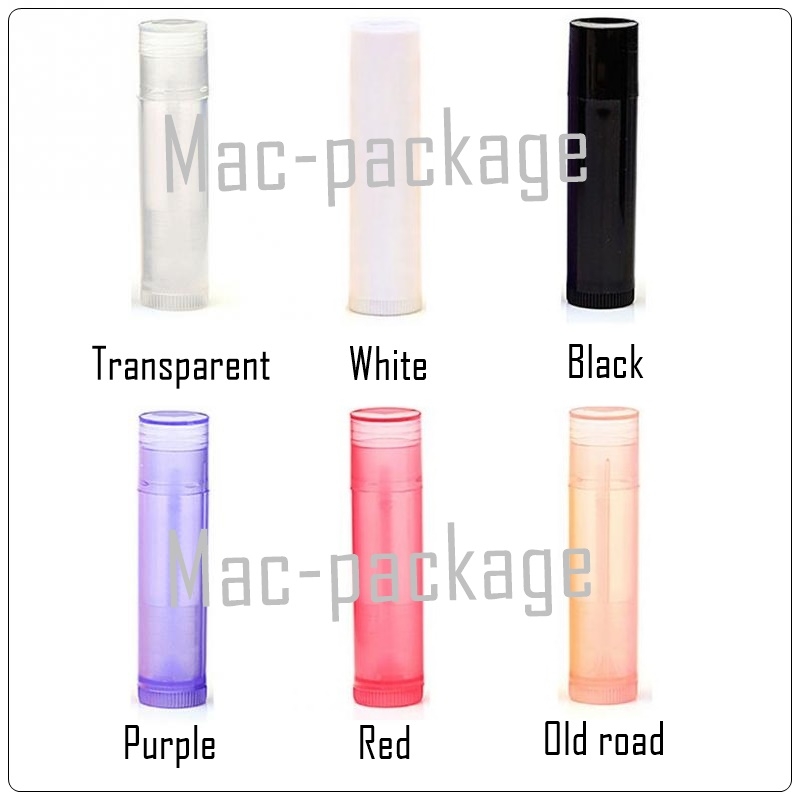 TRANSPARENT LIPSTICK TUBE หลอดลิปสติกแบบใส 5 มล.มีฝาปิด