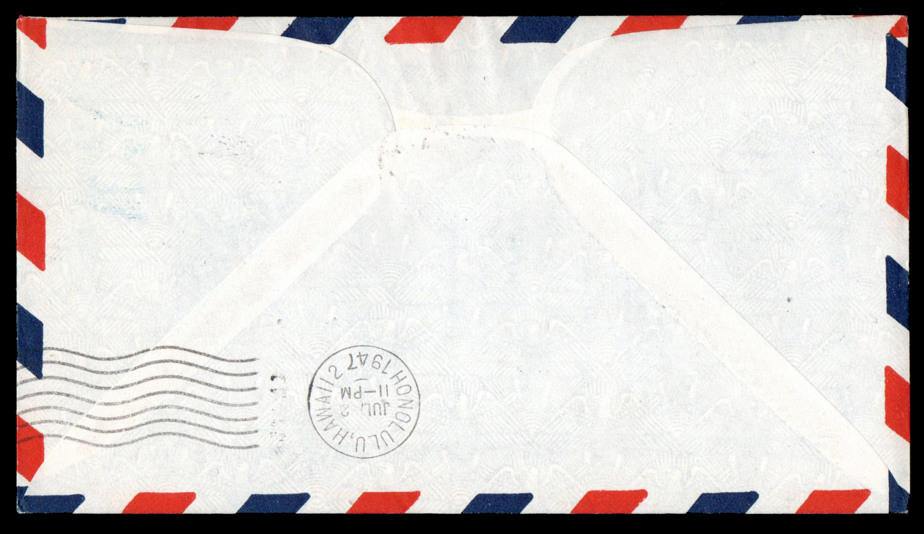 ซองเที่ยวบินแรก Bangkok to Honolulu