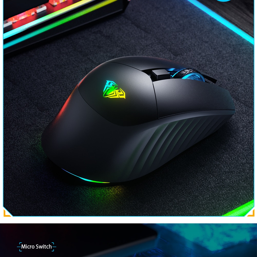 AULA SC520 WIRED & WIRELESS GAMING MOUSE (MACRO) SKU-03000