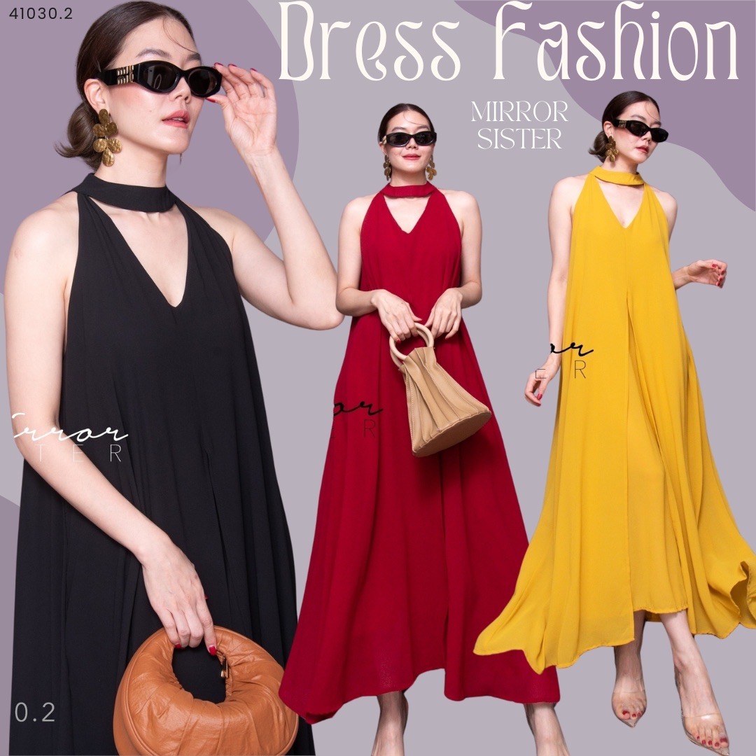 MiRRoRSiSTER's SHELoVEs DReSS•• เดรสแขนกุดคอ3เหลี่ยม แพทเทรินทรงบานเก๋มาก ดีไซน์เรียบง่ายแต่ใครใส่ก็เก๋ชิค ใช้ผ้าเยอะมาก ใช้ผ้าซ้อนกัน2ชั้น ด้านหน้าผ่าแหวกพริ้วววววสะบัด