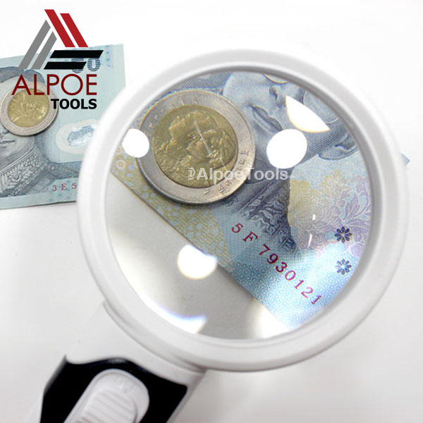 แว่นขยาย แบบด้ามจับ มีไฟ งานถอดหัวได้ รุ่น 773XXB