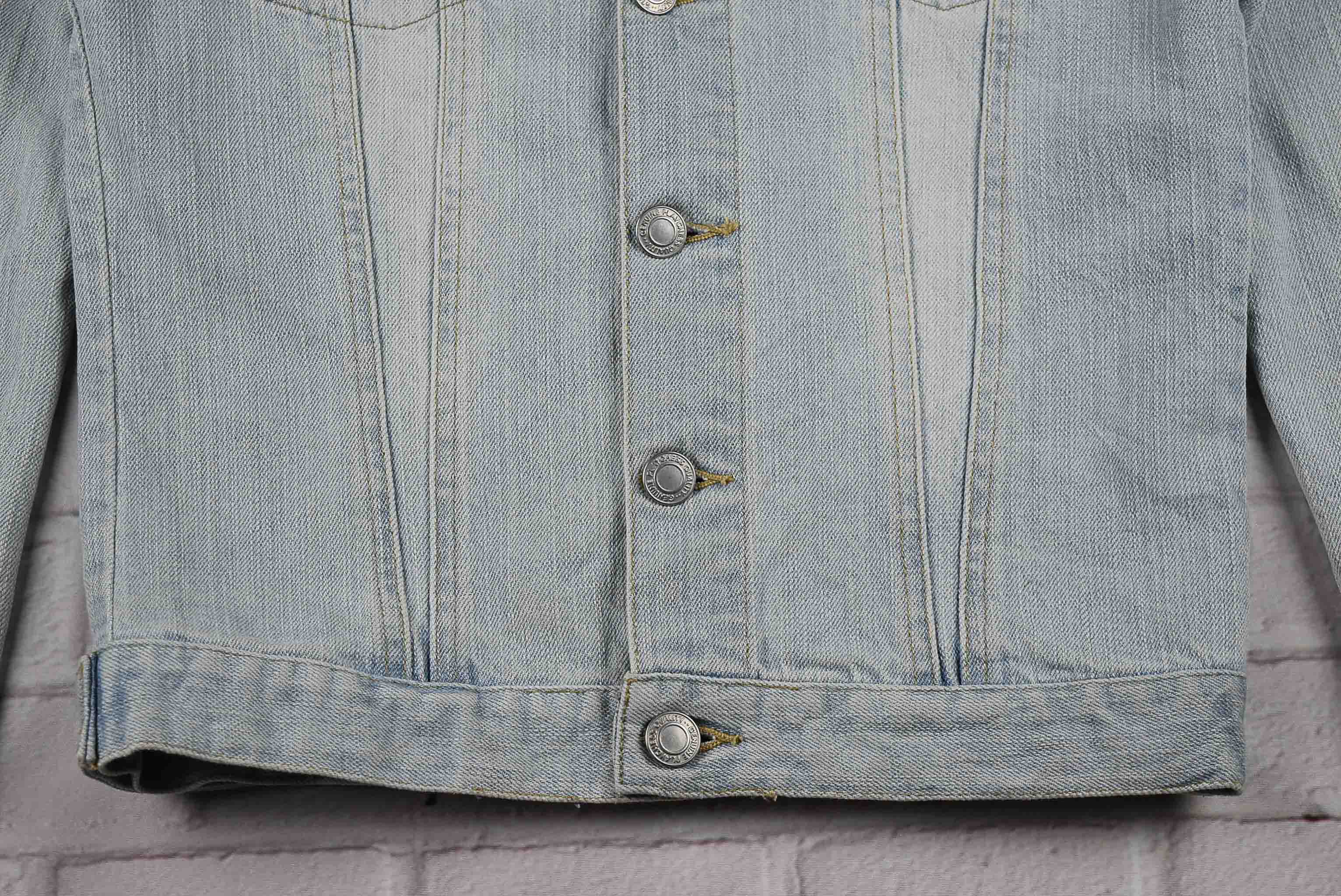 "เสื้อเด็ก" ELVENCE อกจริง 32 ไซส์ 140 เสื้อแจ็คเก็ตยีนส์ แขนยาว เด็กหญิงชาย สีซีด แต่งสวย เนื้อผ้านุ่มใส่สบาย ใส่คลุมกันแดด