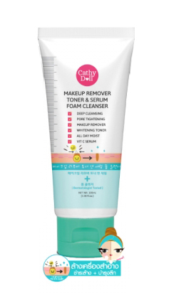 Cathy Doll Make Up Remover Toner & Serum Foam Cleanser 6 ml x 12 Pcs.