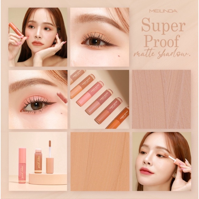 Meilinda Super Proof Matte Shadow 4กรัม MC3119 ซูเปอร์ พรูฟ แมทท์ แชโดว์