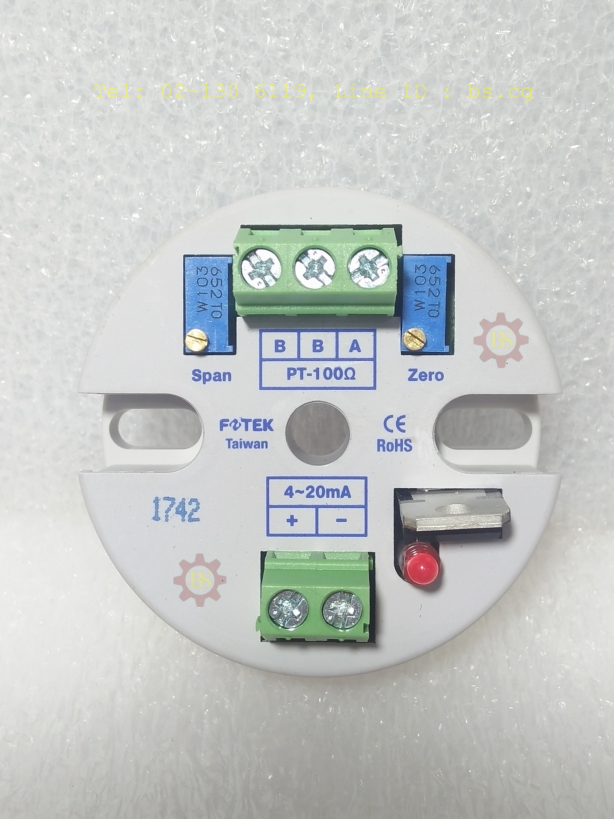 FOTEK : Range:PT-100,0200BC Output: 4-20 mA TR-2W-PT-200