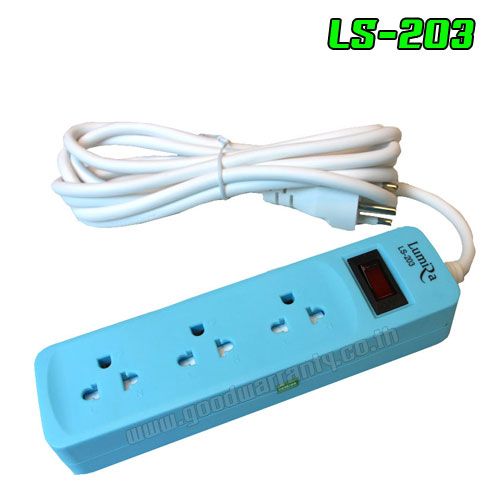 LUMIRA LUMIRA LS-203 /5m ปลั๊กไฟ 3เต้า 1สวิทย์ LS-203 PG-LS-05-203XX