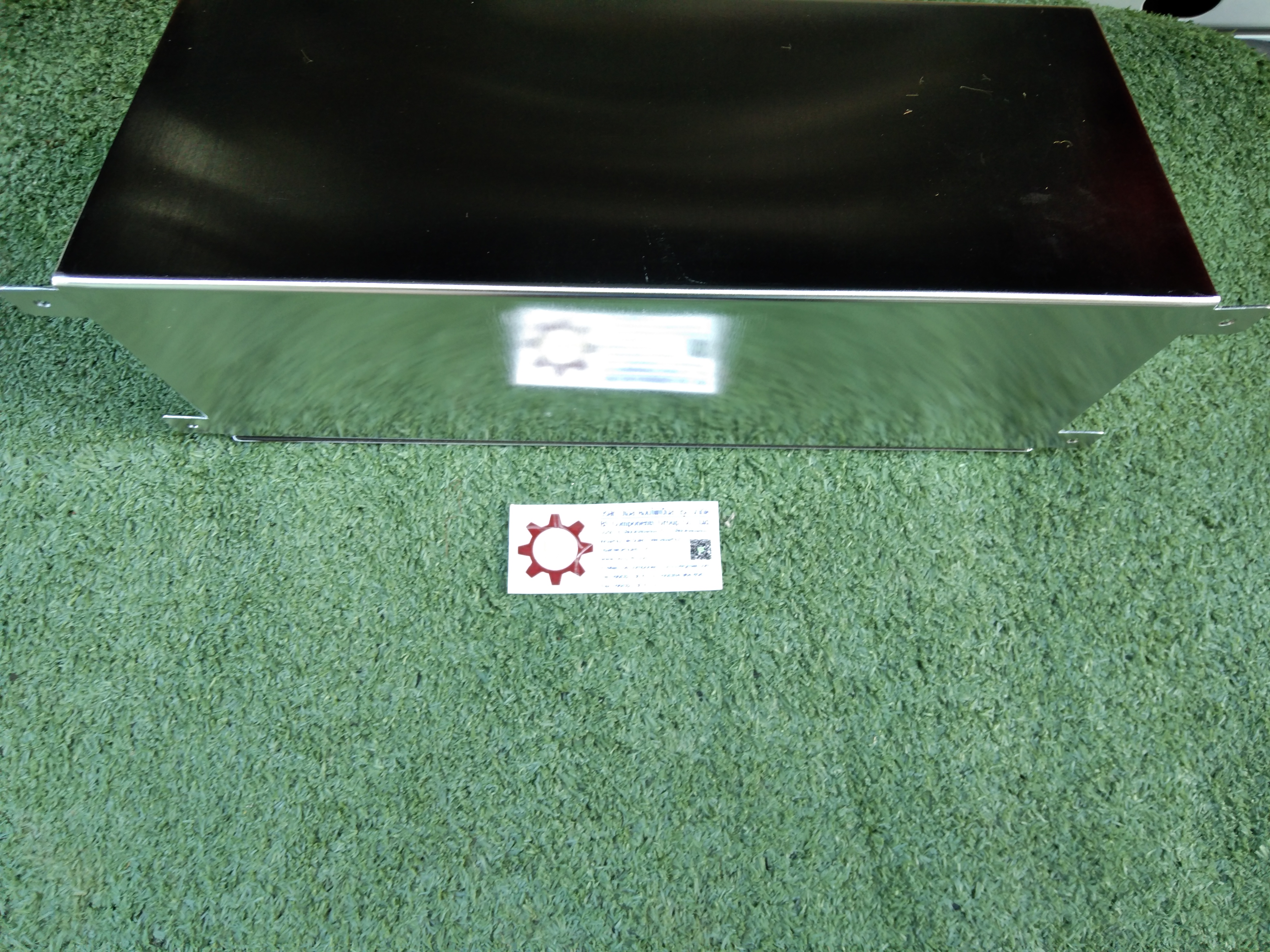 กล่องสแตนเลสด้านบนสโลป POWER PLUGS (C) W350xH150xD150mm.