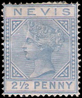1882 Nevis QV CV $24