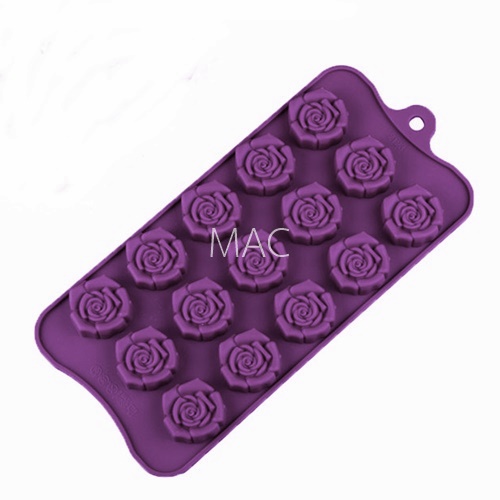 พิมพ์สบู่ซิลิโคน ROSE RSS / 5-8 กรัม / 15 หลุม