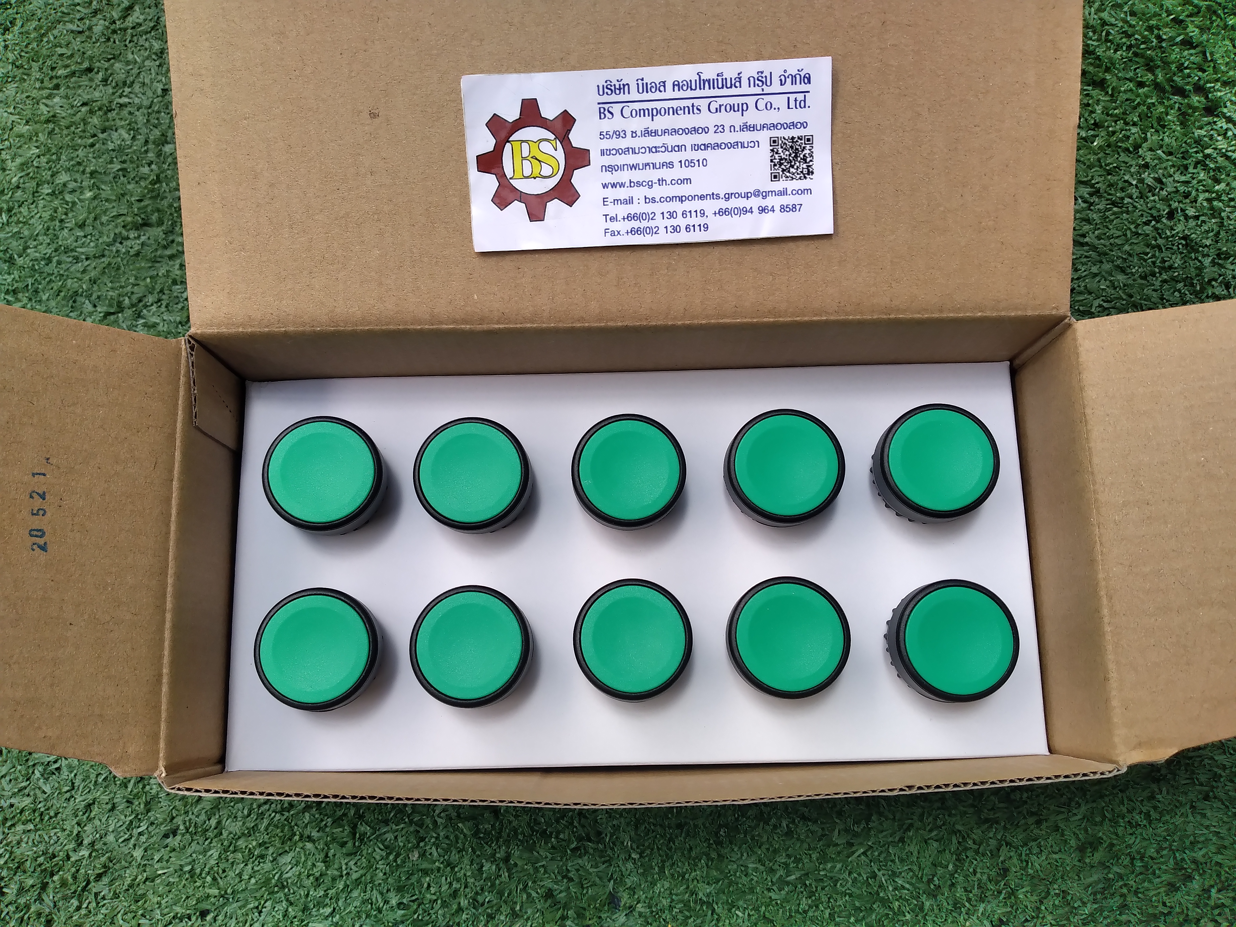 TEND : Push Button Switch TS2BFG-A 1NO (สีเขียว)