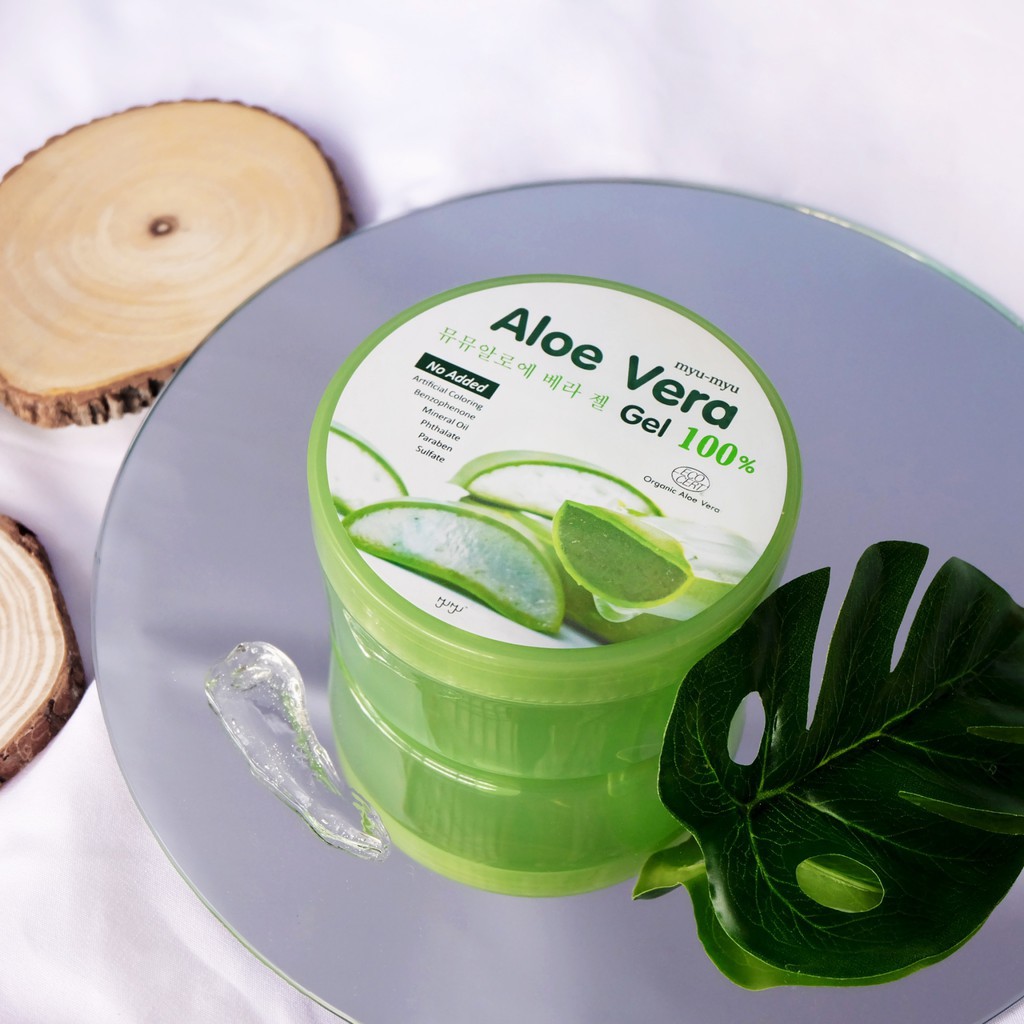 Myu-Myu Aloe Vera Gel 300 g มิว-มิว อโล เวร่า เจล ว่านหางจระเข้แบบกระปุก