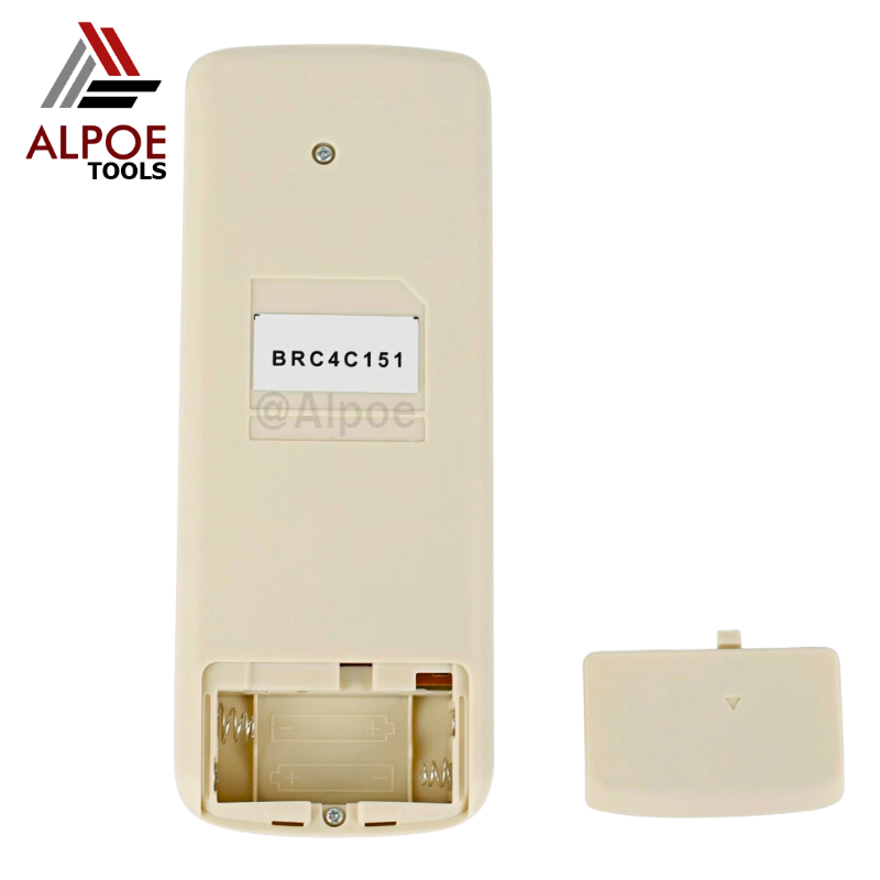 รีโมทแอร์ Daikin ฝาพับ จอข้าง รุ่น BRC4C151