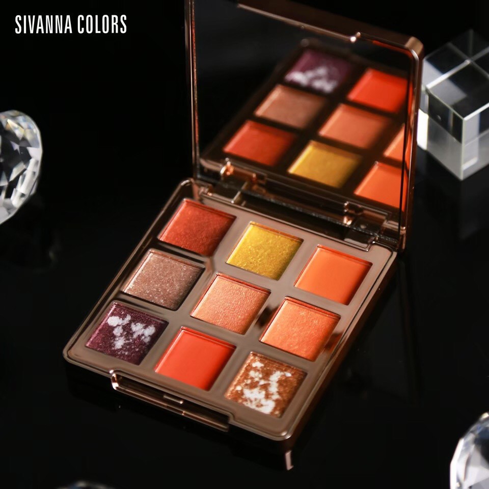 Sivanna Colors Diamond Rose Essence Oil 9-Color Eyeshadow HF6032 ซีเวียน่า พาเลททาตา 9 สี