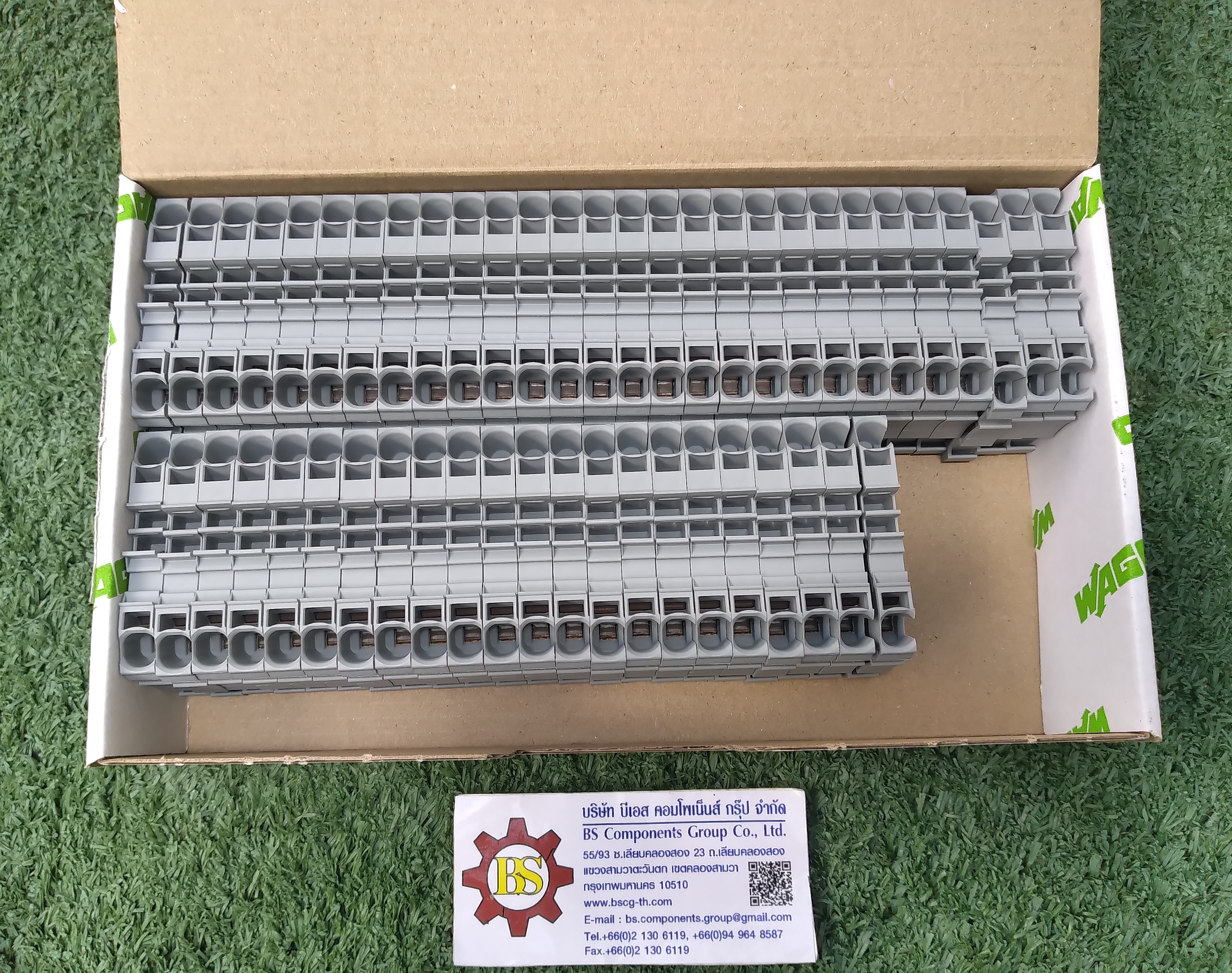 WAGO : 2-conductor through terminalblock 6,00mm²; gray