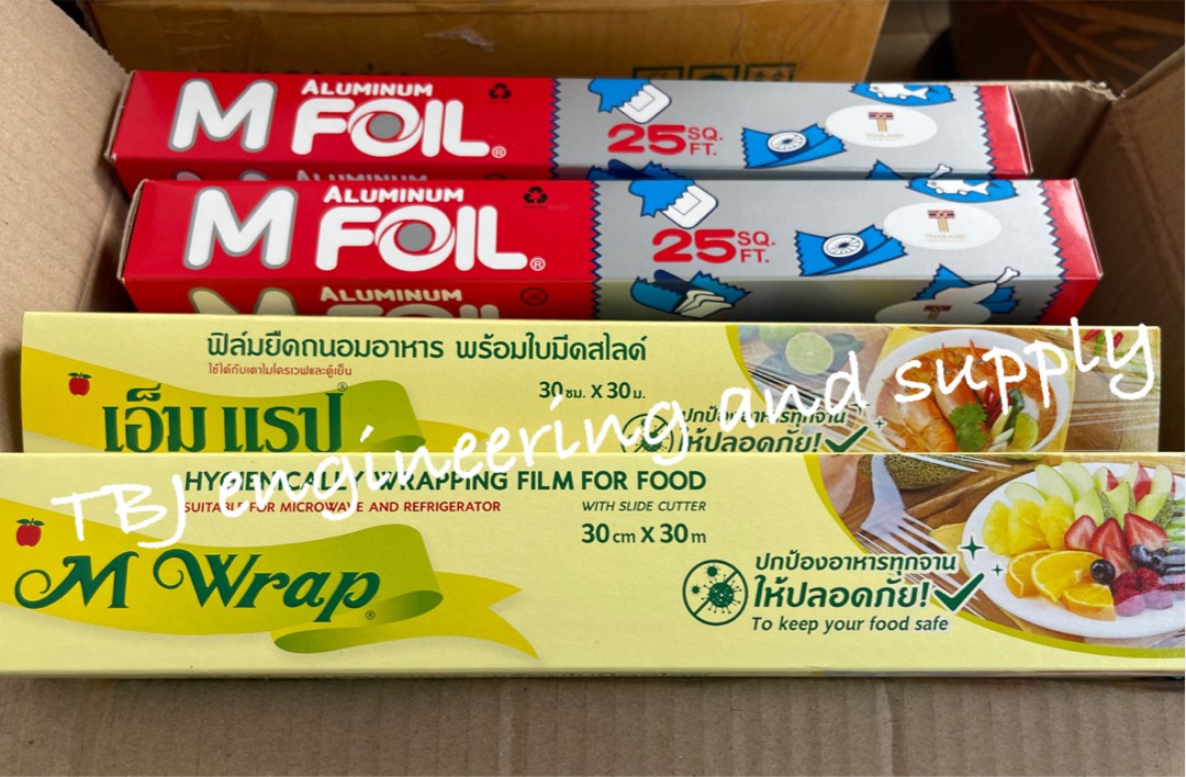 ฟิล์มถนอมอาหาร เอ็ม แรป หน้ากว้าง 30 ซม.x ยาว 30 ม.