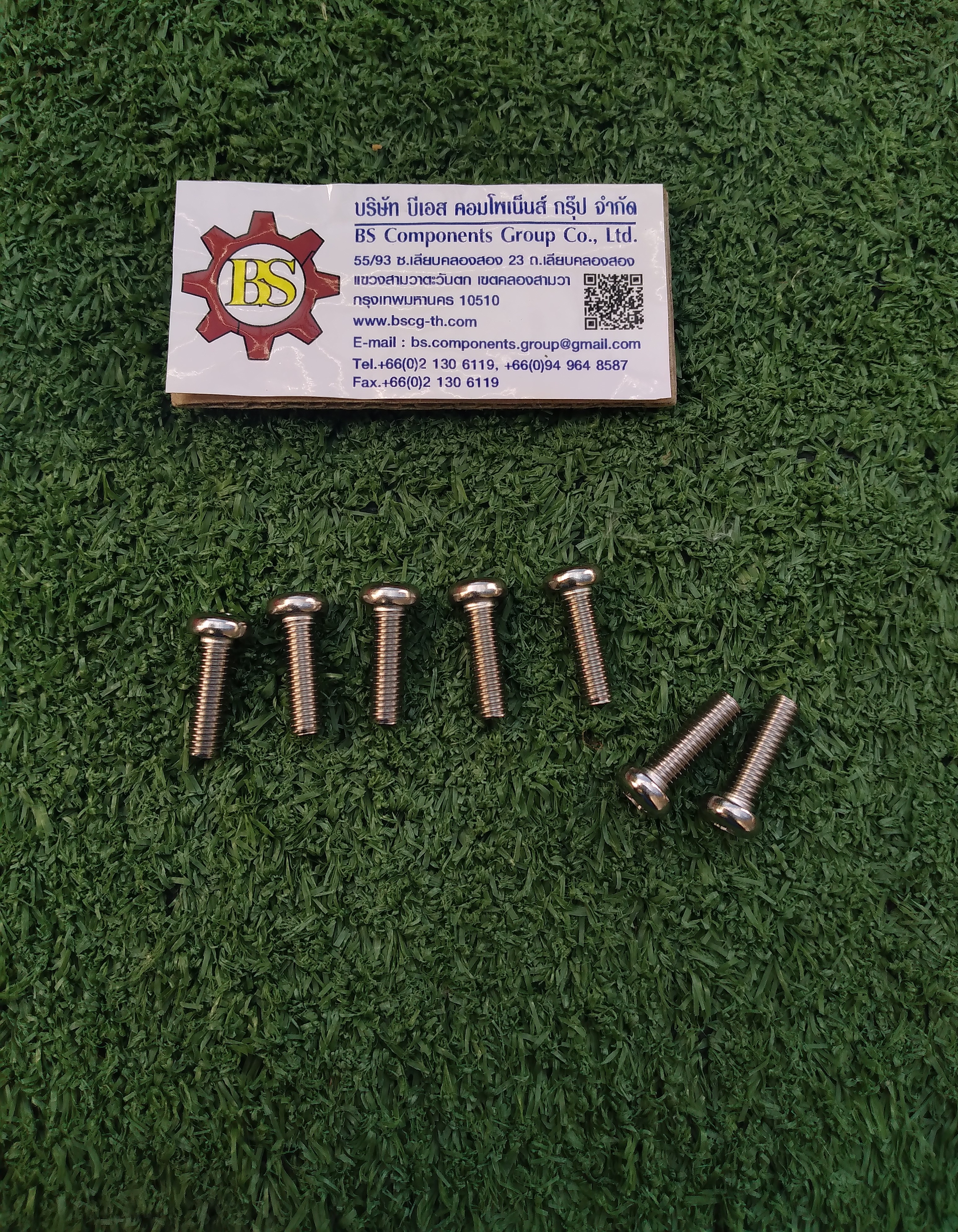 สกรูเกลียวมิลสแตนเลส SUS304 JP M6x20mm