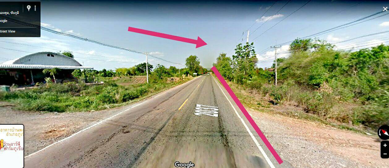 ขายที่ดินติดถนนใหญ่ อ.ภูเขียว จ.ชัยภูมิ 5 ไร่ 3 งาน 60 ตรว.