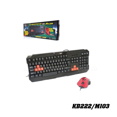 KB222+M103 MD-TECH K/B+MOUSE USB KB-KM-MD-KB222