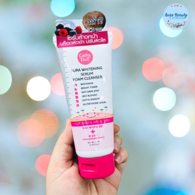 Cathy Doll Facial Foam โฟมล้างหน้า 3 สูตร โฟมล้างหน้าลดสิว / โฟมล้างหน้าผิวใส / โฟมล้างหน้าล้างเครื่องสำอาง
