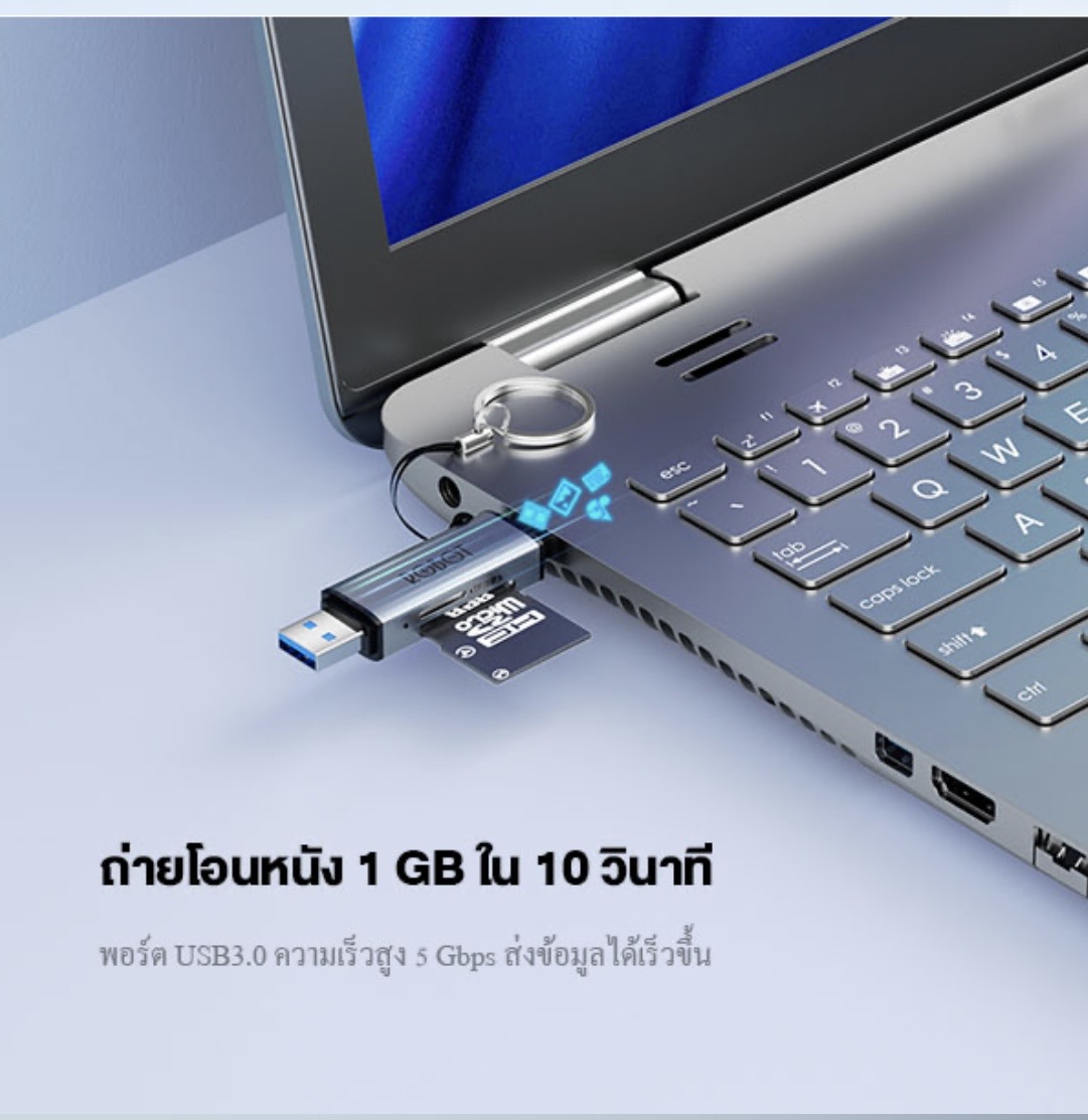 ROBOT CR202S CARD READDER 2IN1 USB-C+USB3.0 SKU-02863