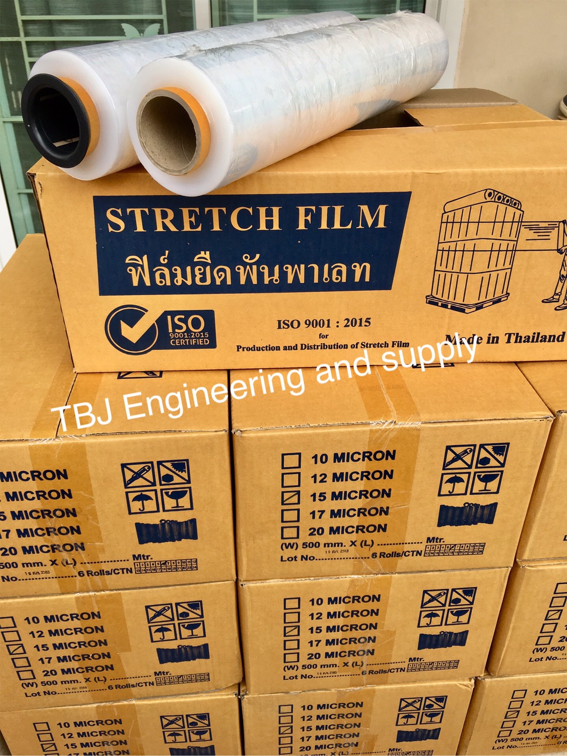 ฟิล์มยืดพันพาเลท 17MIC * 50CM * 300M