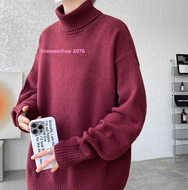 มีไซส์ใหญ่พิเศษ M–8X เสื้อสเวตเตอร์คอเต่าทรงหลวม ใส่แล้วเท่แบบโอปป้าเกาหลี ุ่มฟูทั้งตัว บุขนด้านในเพิ่มความอบอุ่น ไม่คัน ไม่อึดอัด ใส่เที่ยวต่างประเทศได้สบายสุดๆ ใส่แล้วพรางหุ่น ดูเพรียวขึ้น ไม่เทอะทะแน่นอน เลือกได้ถึง 5 สี ใส่คู่กางเกงยีนส์หรือโค้ทก็เท่ท