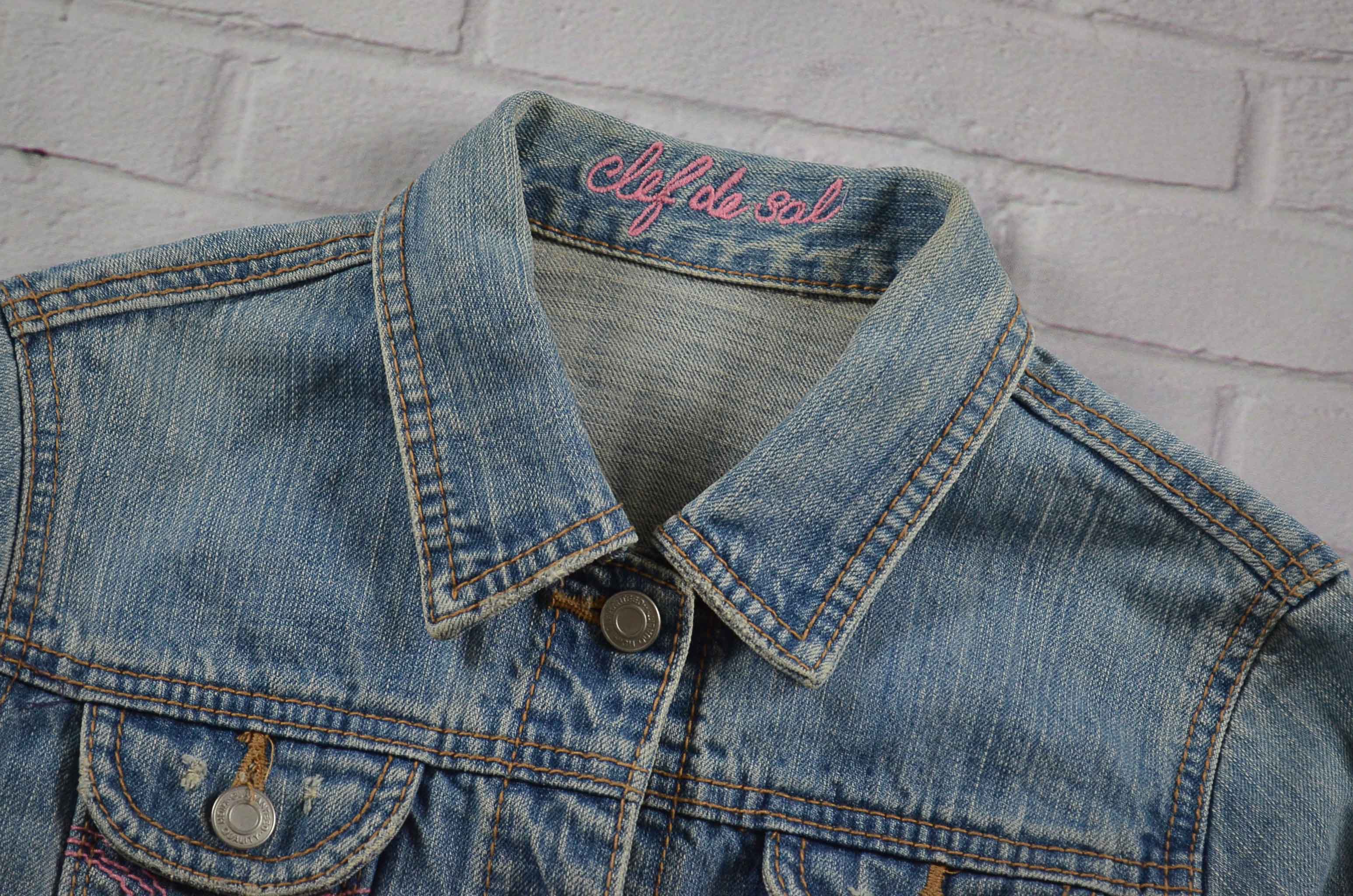 CLEF DESOL อกจริง34' (S) เสื้อแจ็คเก็ตยีนส์ เสื้อยีนส์แขนยาวหญิงชาย ทรงสวยน่ารักใส่สบาย