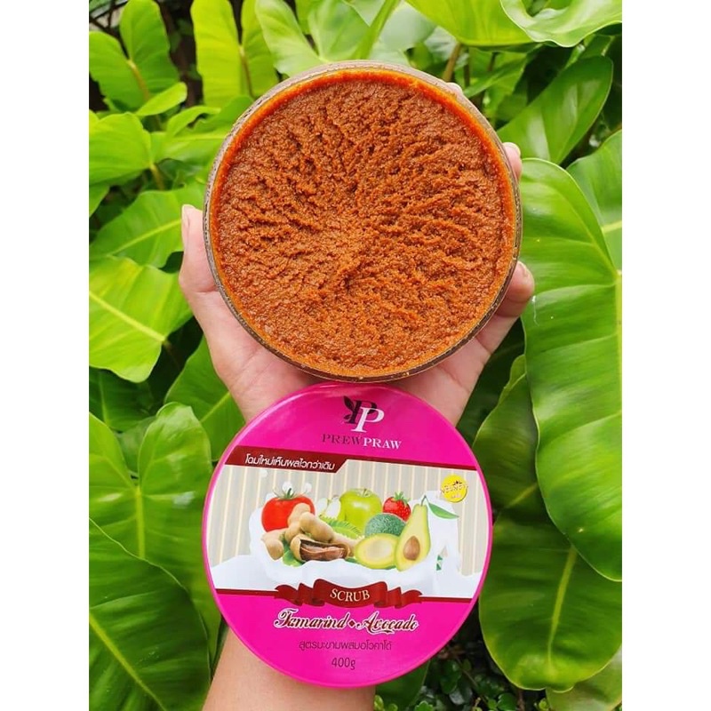 สครับพริ้วพราว สูตรมะขามผสมอโวคาโด 400 g