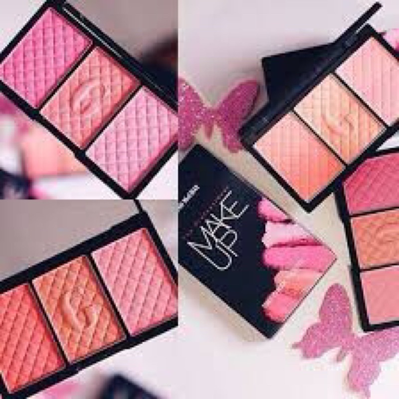 BEAUTY BUFFET GINO MCCRAY THE PROFESSIONAL MAKE UP TRIO CHEEK PALETTE 15g บลัชออน ปัดแก้ม