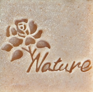 NATURE ROSY SOAP STAMP 4 X 5 CM.