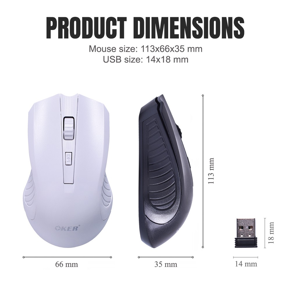 M857 OKER WIRELESS MOUSE MO-OK-WL-857xx