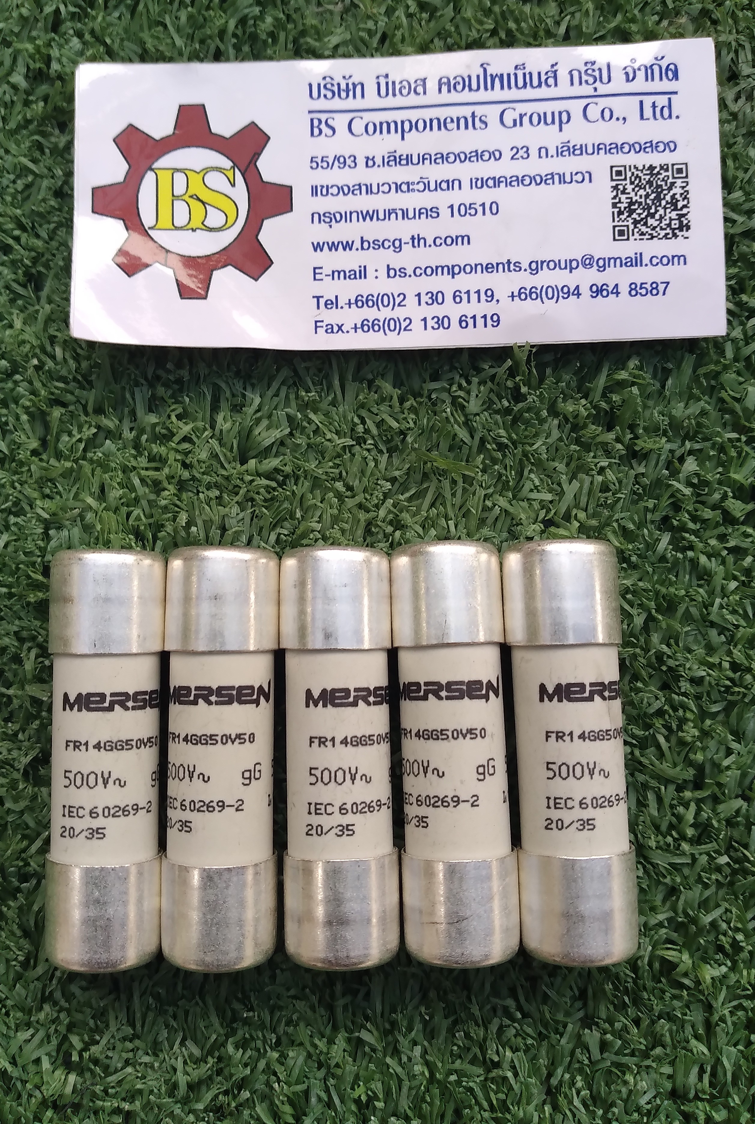 MERSEN / FERRAZ SHAWMUT : Z219235 Fuse, Industrial / Power, Class gG Series 50A 500 VAC 120kA 14x51mm