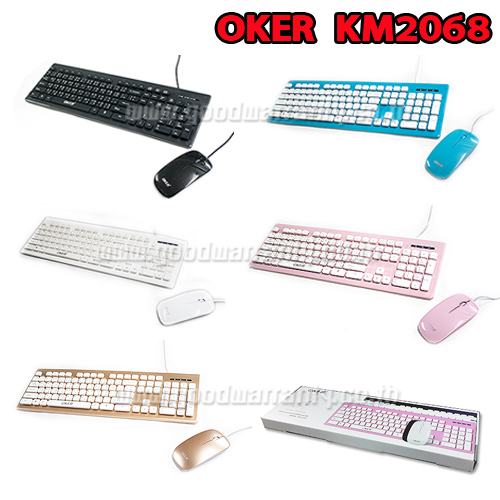 KM-2068 OKER KEYBOARD+MOUSE KB-KM-OK-2068B/G/P/S