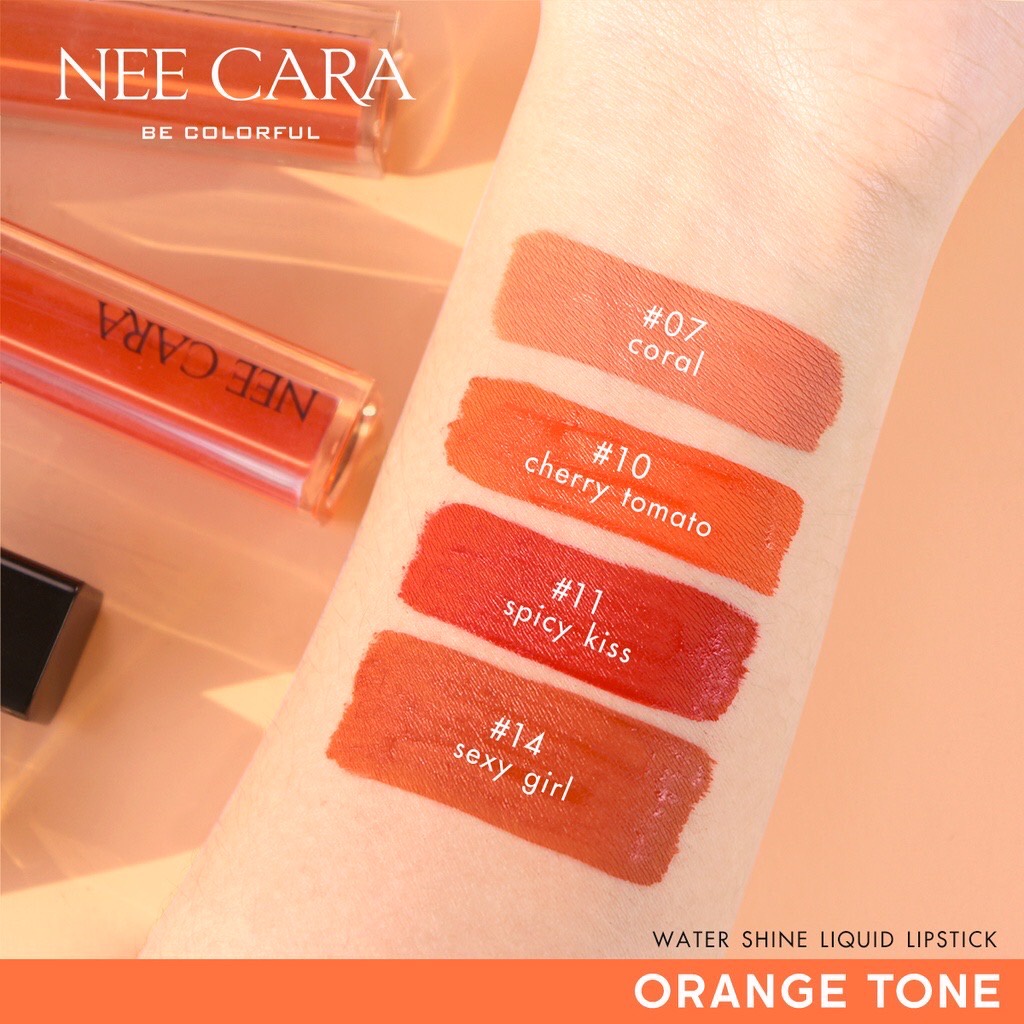 Nee Cara Water Shine Liquid Lipstick N976 นีคารา วอเทอร์ ชายน์ ลิควิด ลิปสติก 6.5กรัม ❤