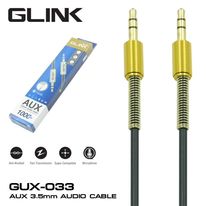 GLINK GUX-033 GLINK AUX 3.5mm Audio cable 1m. GUX033 1M. SKU-00804
