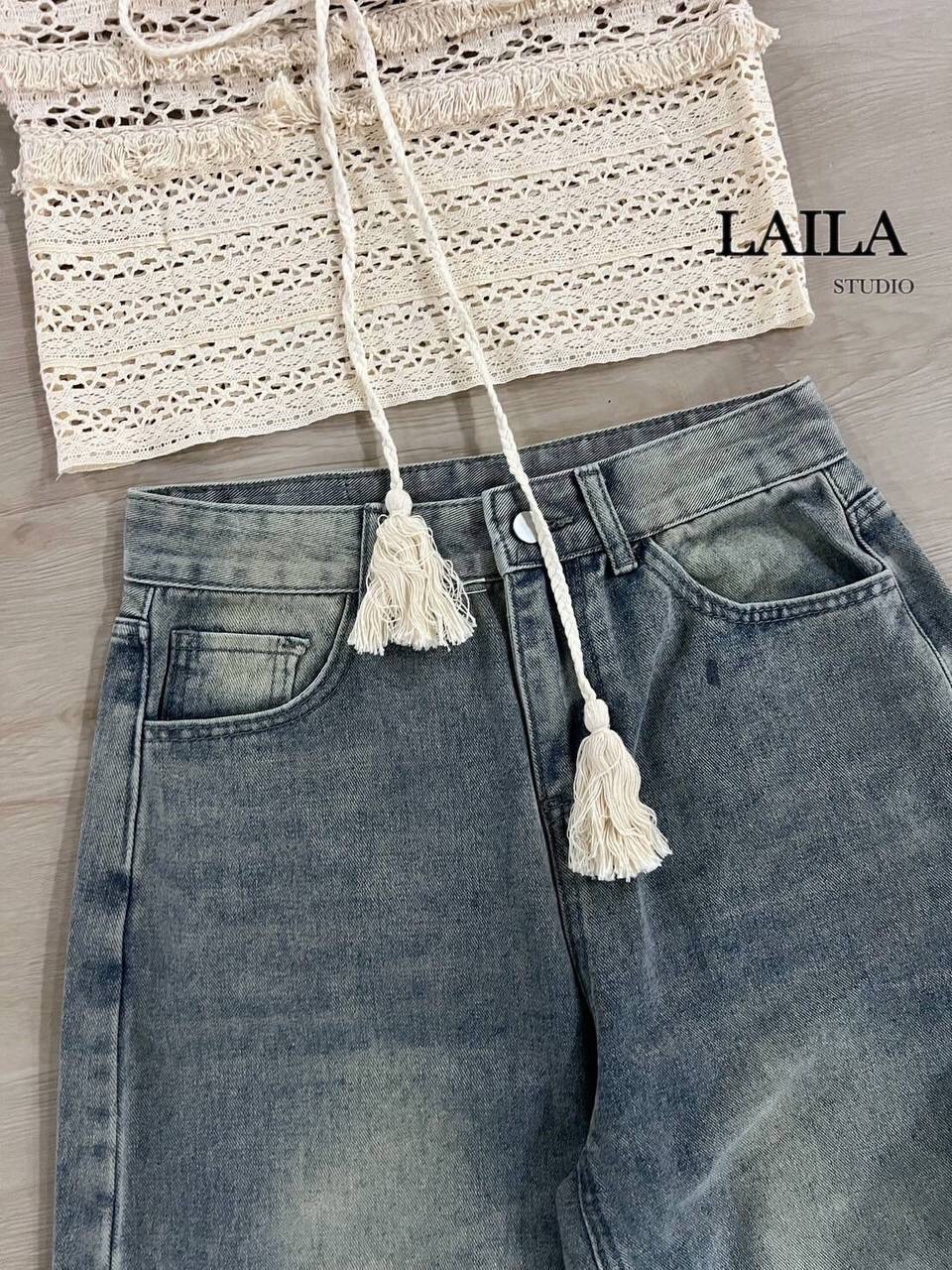SET เสื้อ+กางเกง งานผ้าถักฉลุ ทรงครอป น่ารัก งานถักลูกไม้ฉลุโทรนสีครีมใส่แมชง่าย มาในลุคน่ารักๆเลยค่า มาพร้อมกางเกงยีนส์ขายาวทรงสวยดีมาก ทรงปล่อยสีฟอกยีนส์สวยๆ น่ารักลงตัวค่าสุดๆ #byLaila #ชุดเซ็ท #กางเกงขายาว #งานทะเล #งานซัมเมอร์ #เสื้อถัก #กางเกงยีนส์