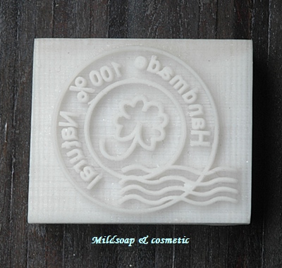 100 % HANDMADE SOAP STAMP 3.4 X 4.5 CM.