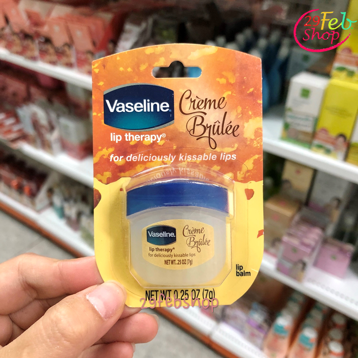 Vaseline Lip Therapy Creme Brulee 7g. บาล์มบำรุง