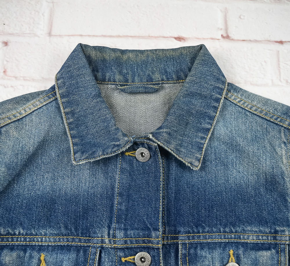 GUแท้ รอบอก 40 เสื้อแจ็คเก็ตยีนส์ ผู้หญิง จียู สียีนส์ เสื้อแขนยาว เนื้อผ้าดี