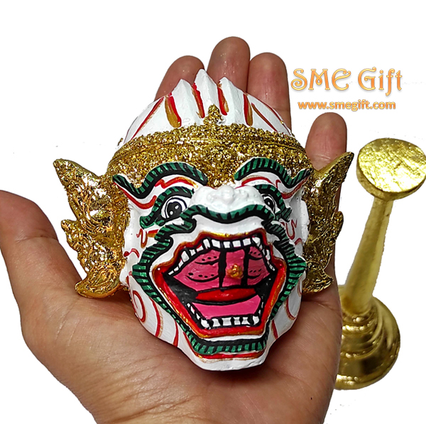 หัวโขน หนุมาน พร้อมกล่องผ้าไหม Premium 001 ชิ้น